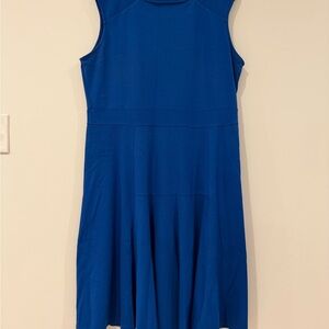 Royal Blue Fit-and-Flare Dress